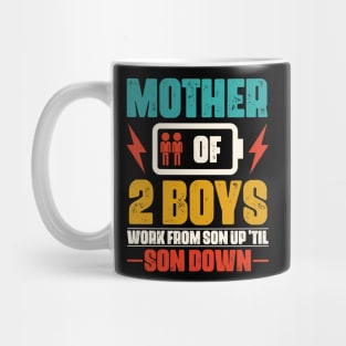 Mother Of 2 Boys Mug